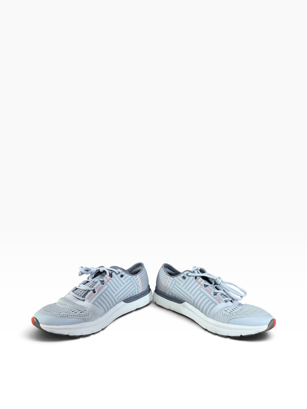 Under Armour Light Blue Men’s Athletic Sneakers with Subtle Orange Accents